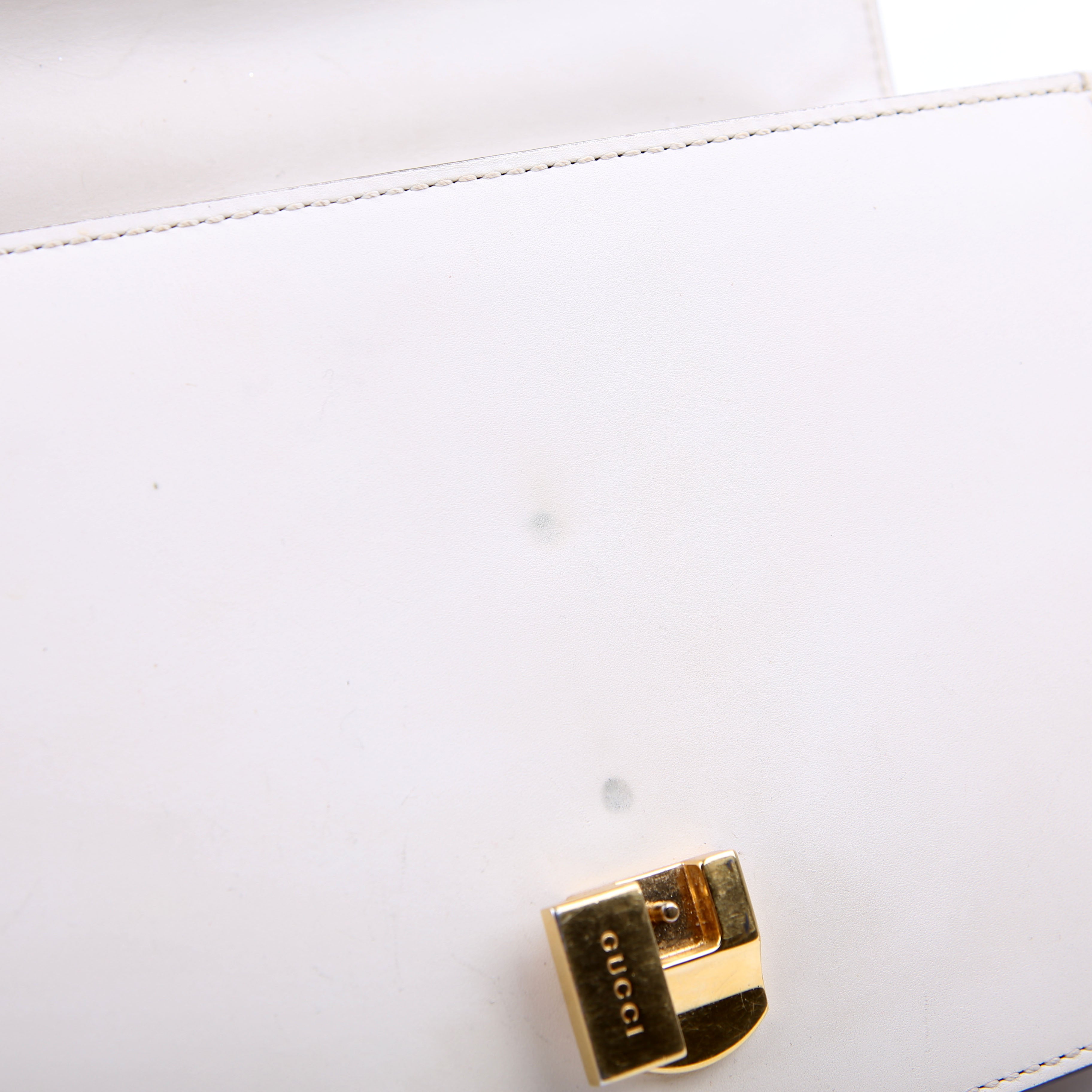 Gucci 421882 Sylvie Shoulder Small White
