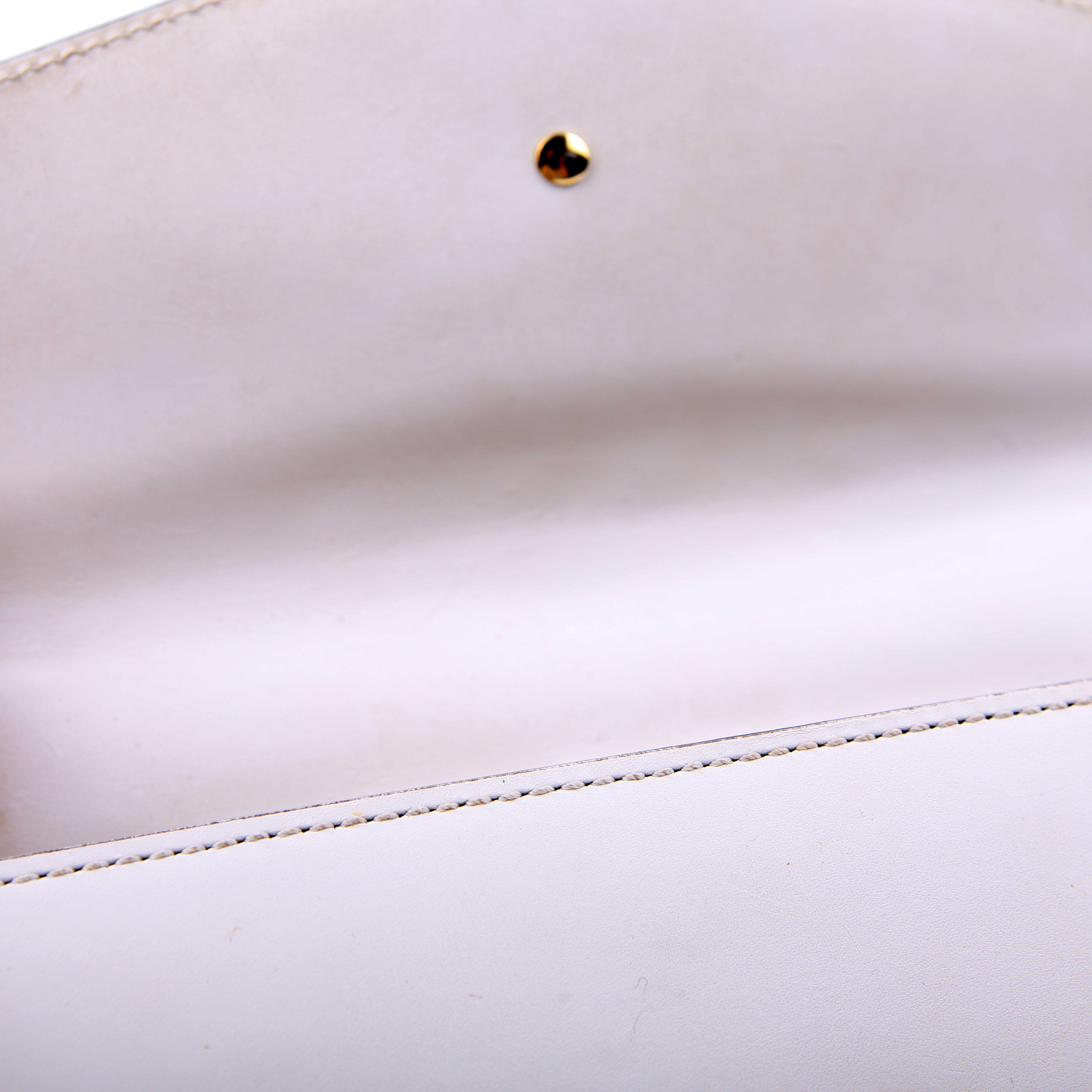 Gucci 421882 Sylvie Shoulder Small White