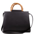 Gucci 453766 Nymphaea Bamboo Top Handle Black