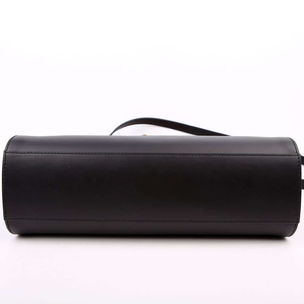 Gucci 453766 Nymphaea Bamboo Top Handle Black