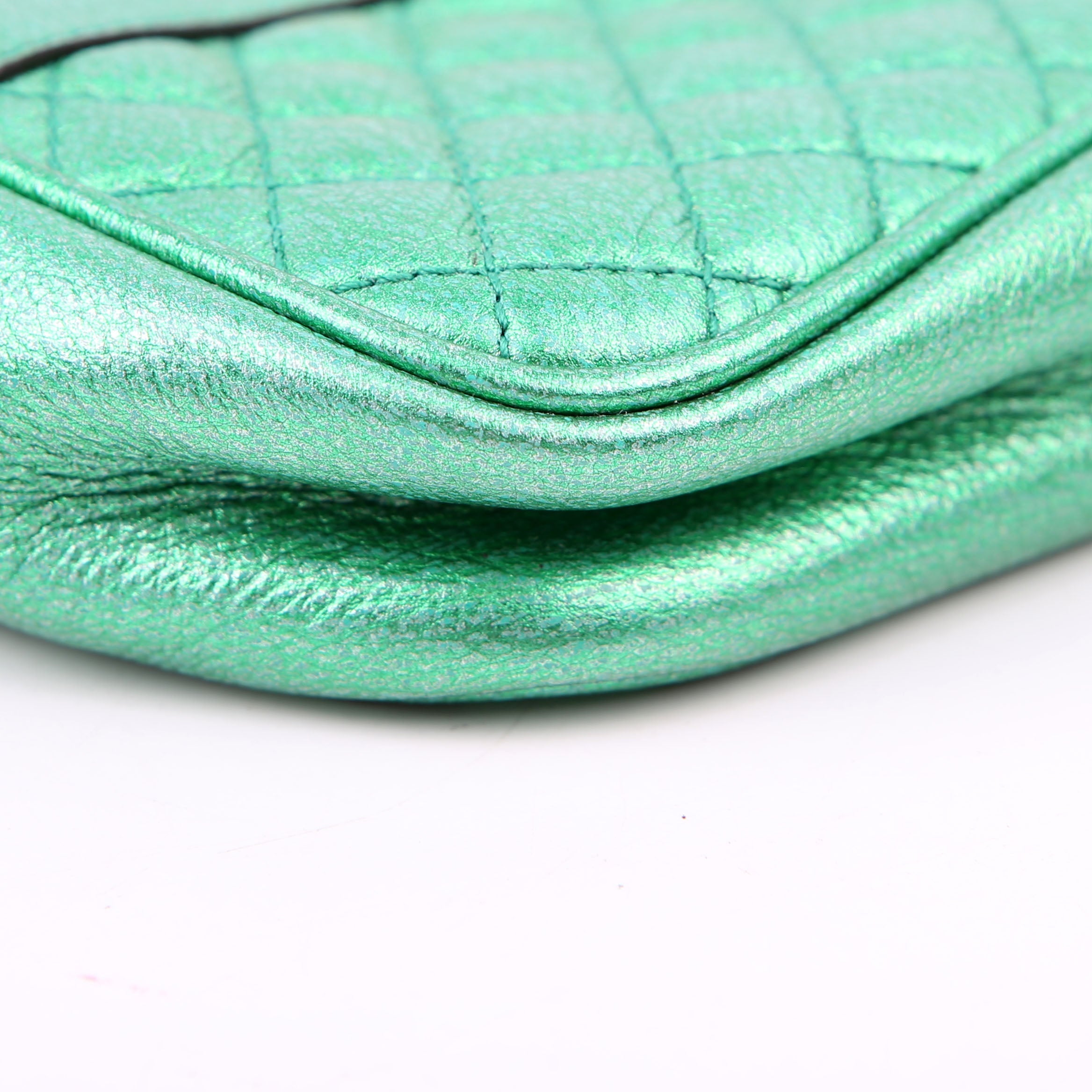 Gucci 534950 Trapuntata Zumi Crossbody Green