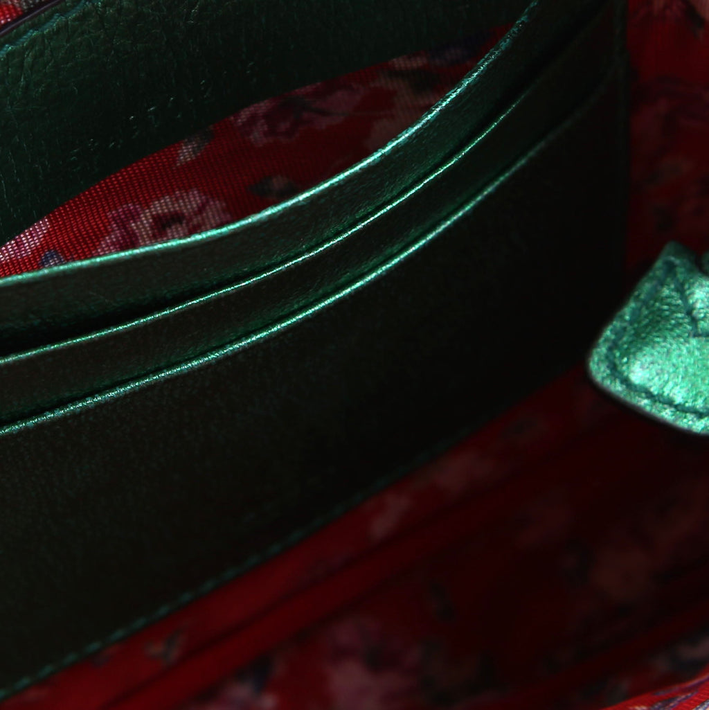 Gucci 534950 Trapuntata Zumi Crossbody Green