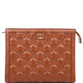 Gucci 723780 GG Matelasse Pouch Brown