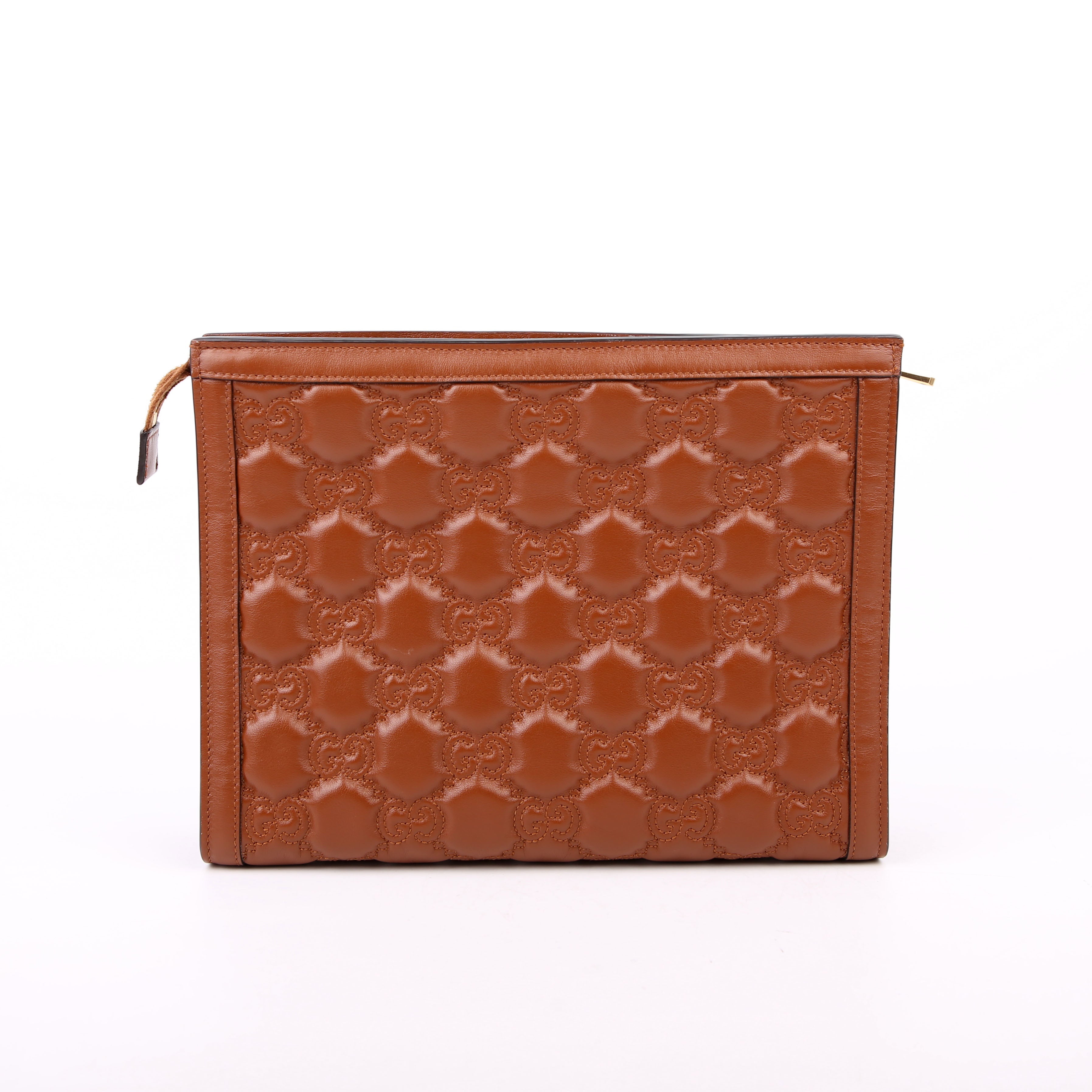 Gucci 723780 GG Matelasse Pouch Brown