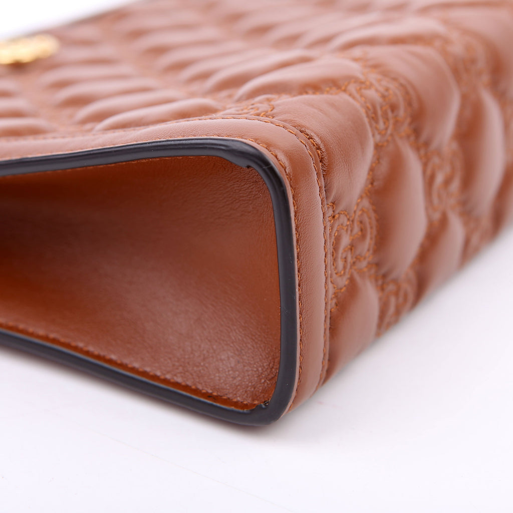 Gucci 723780 GG Matelasse Pouch Brown