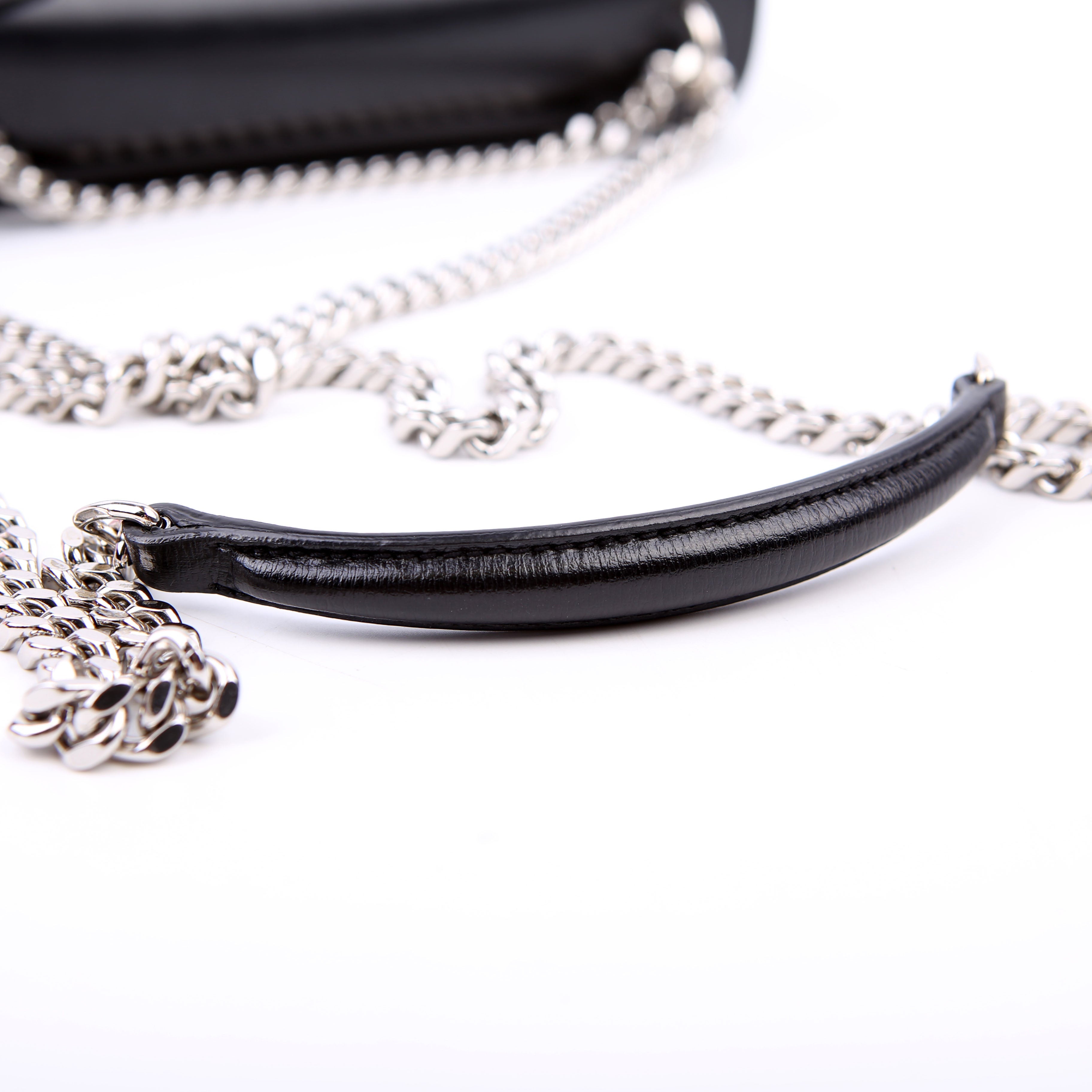 SAINT LAURENT Sunset Medium Smooth Leather 442906 Black