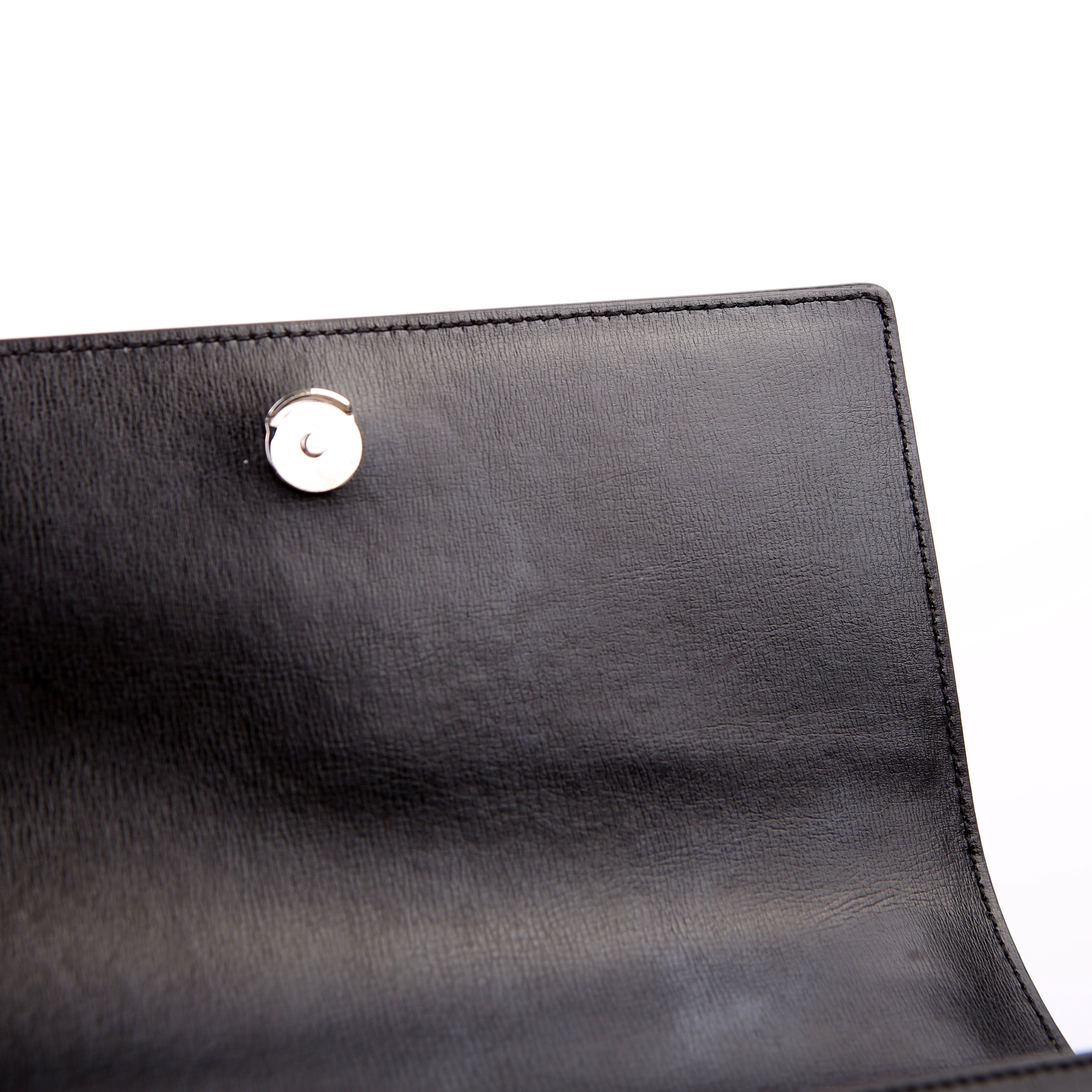 SAINT LAURENT Sunset Medium Smooth Leather 442906 Black