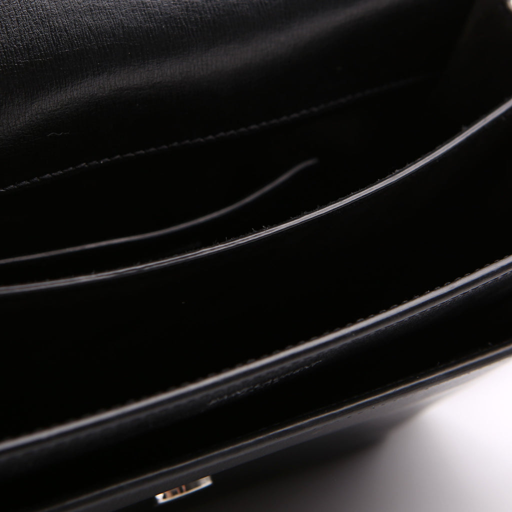 SAINT LAURENT Sunset Medium Smooth Leather 442906 Black