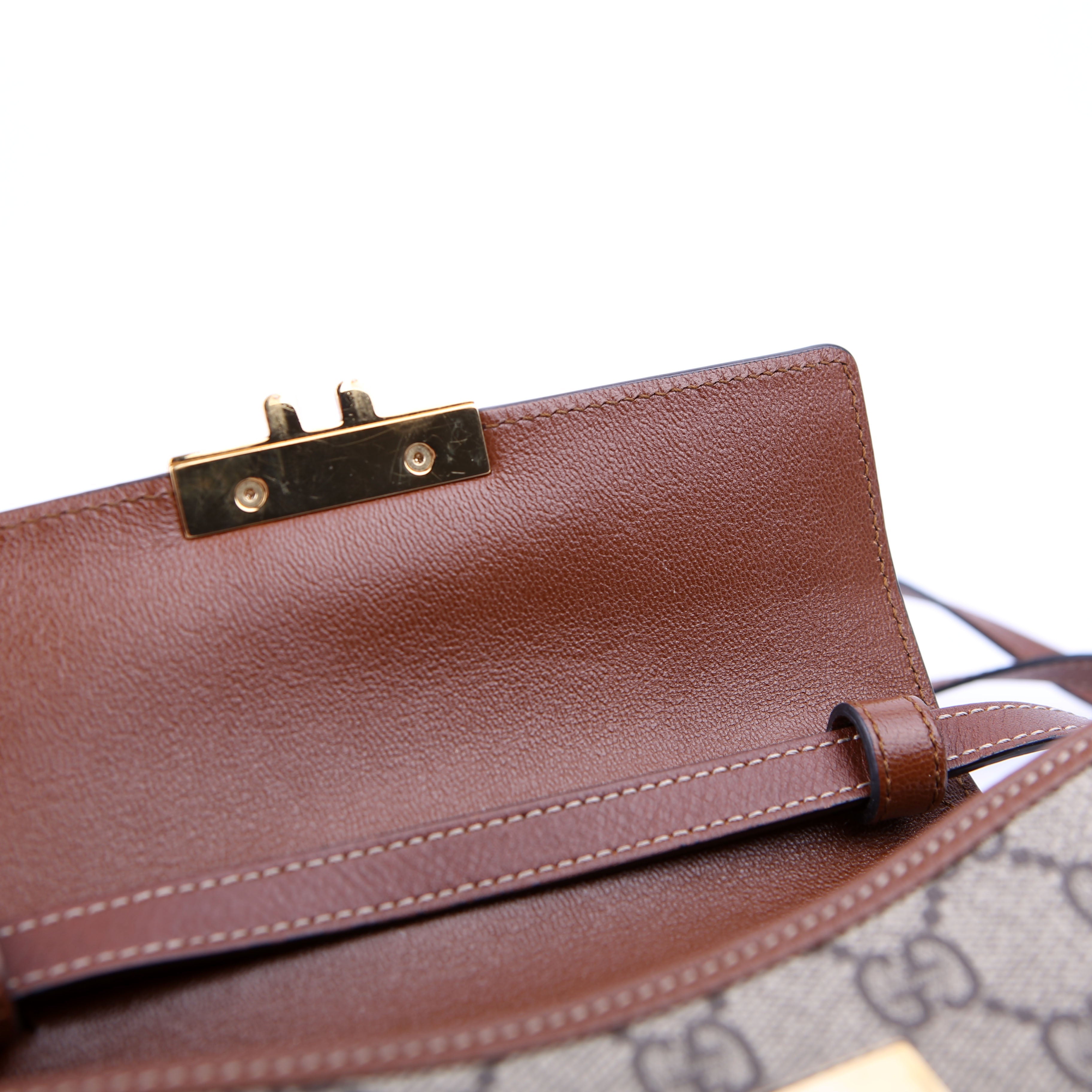 Gucci 652683 Padlock Mini GG Supreme Black/Brown