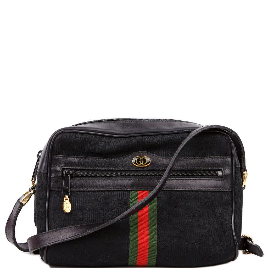 Gucci 010.378 Sherry Line Crossbody Vintage Black