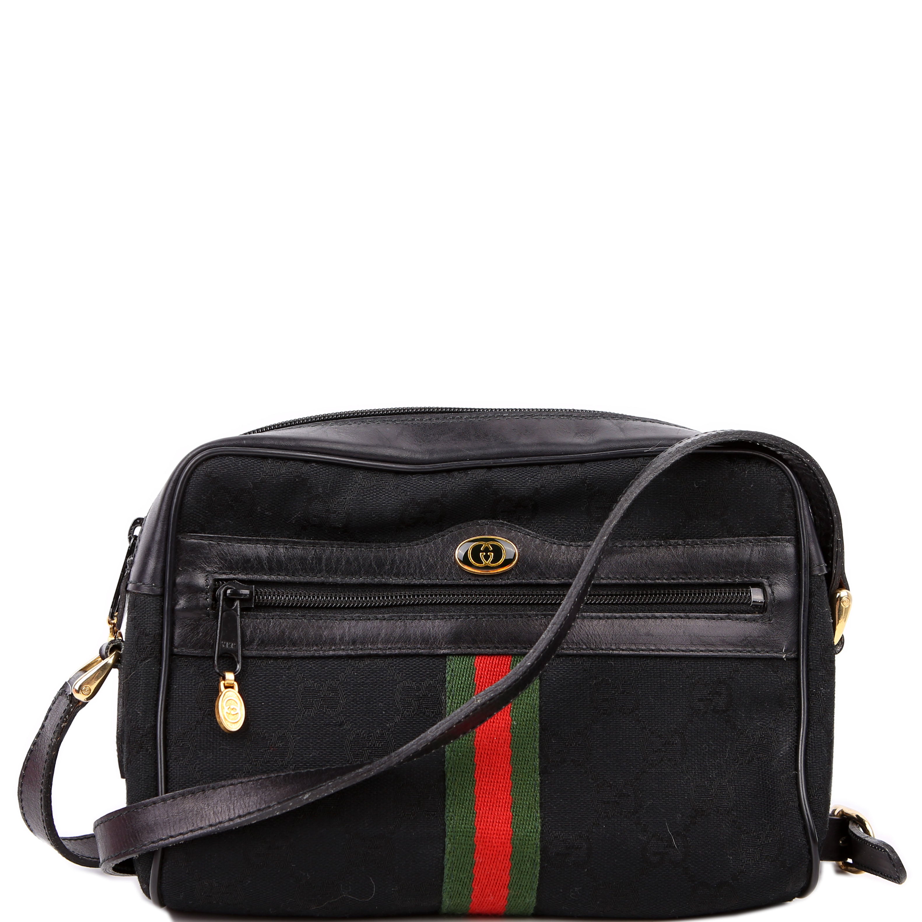 Gucci 010.378 Sherry Line Crossbody Vintage Black