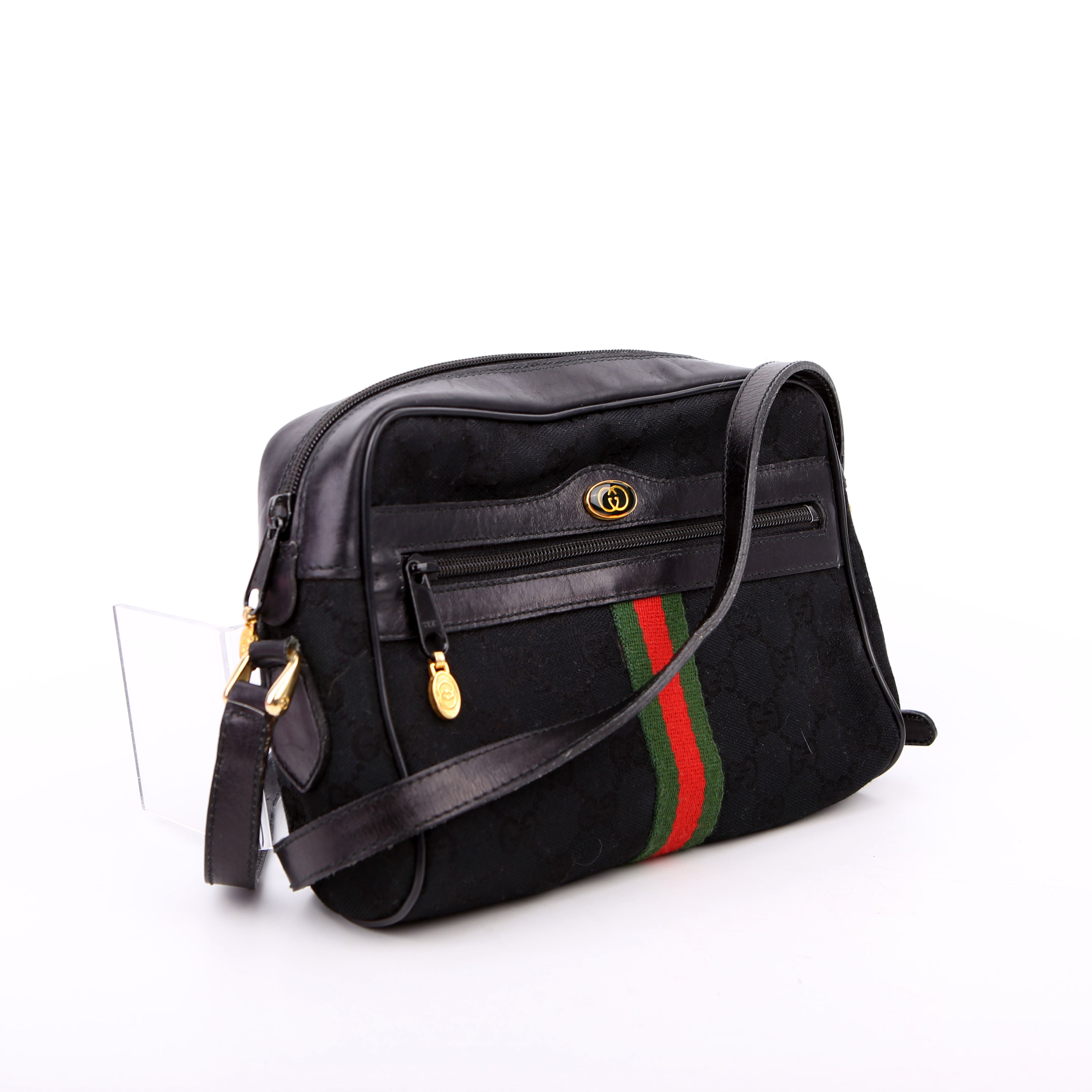 Gucci 010.378 Sherry Line Crossbody Vintage Black
