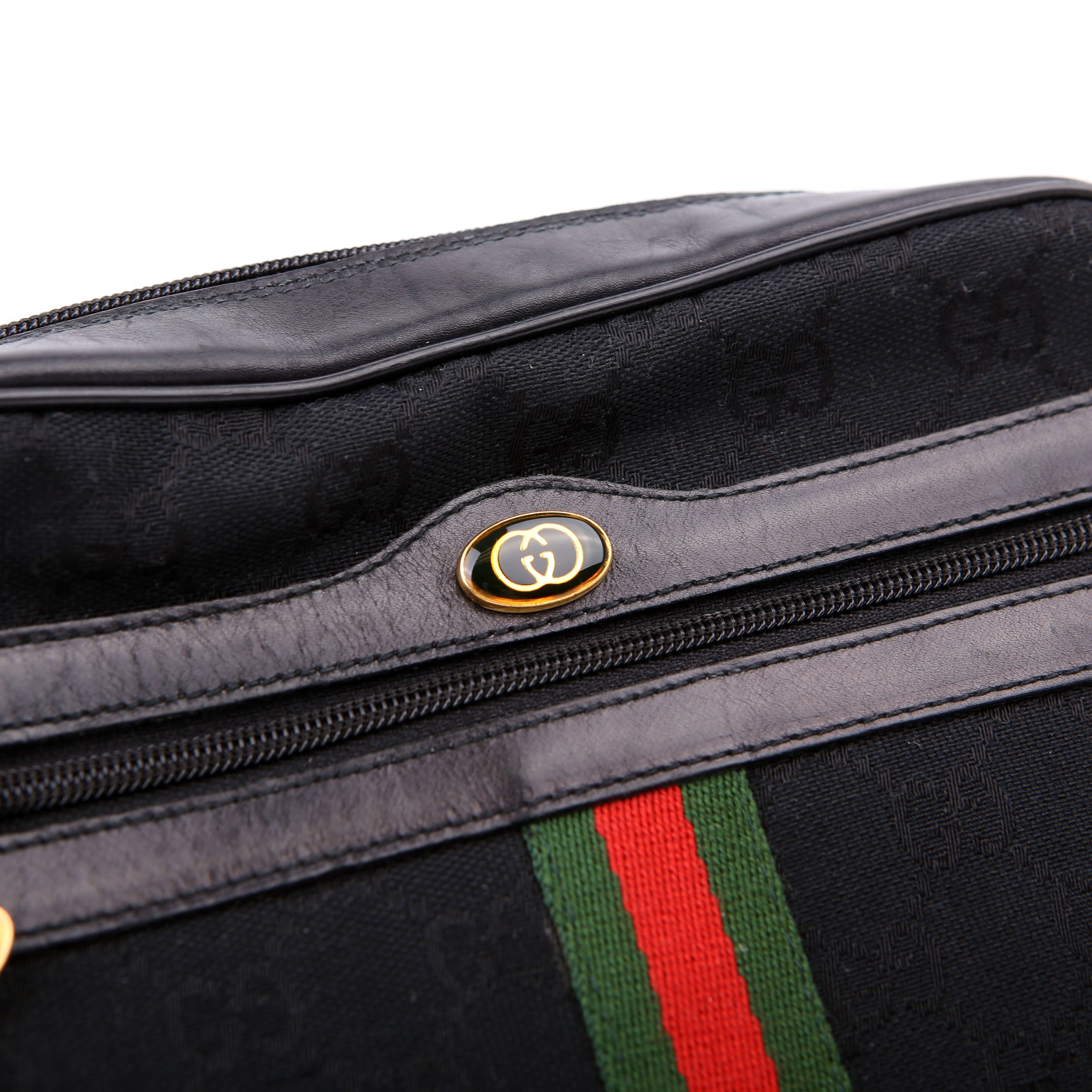 Gucci 010.378 Sherry Line Crossbody Vintage Black