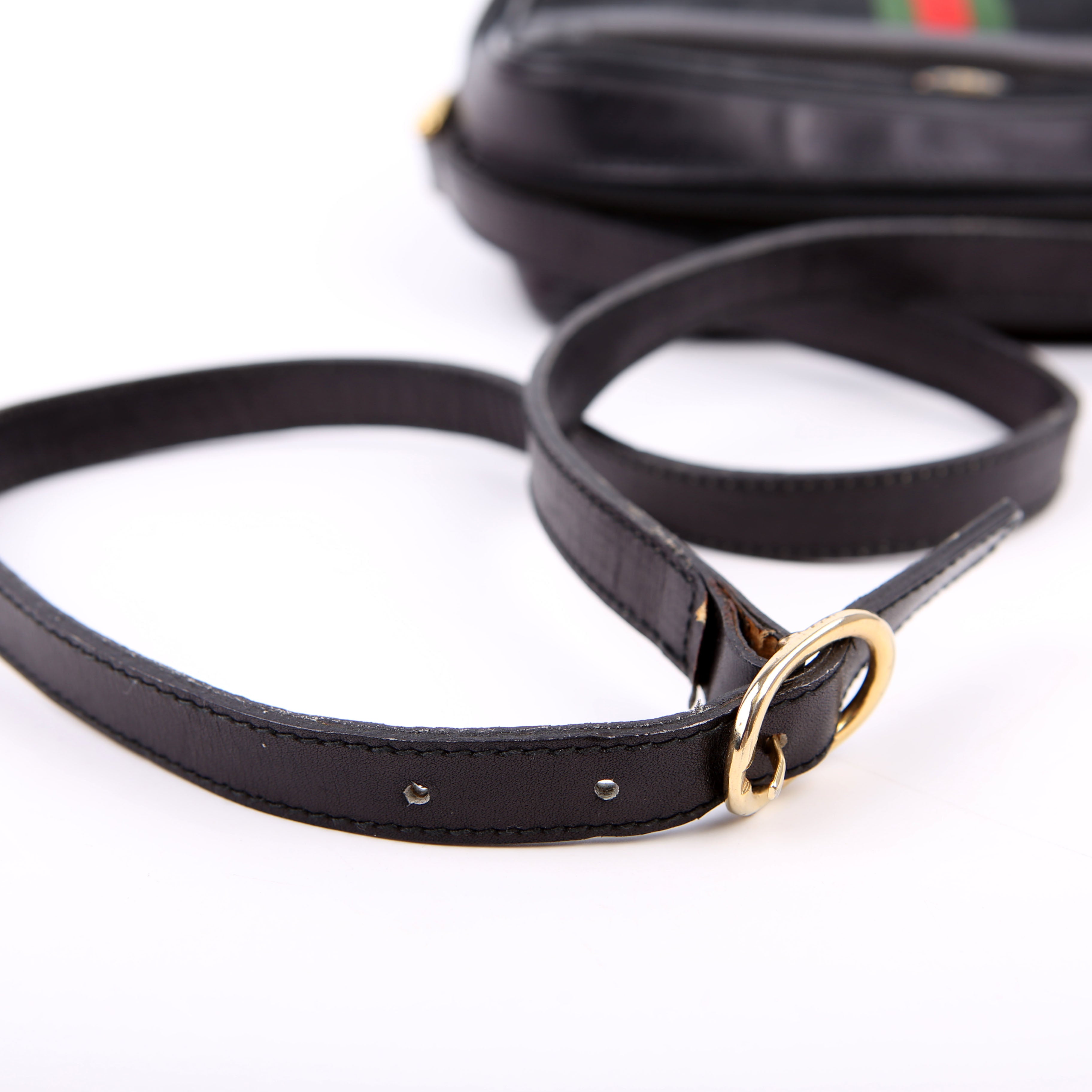 Gucci 010.378 Sherry Line Crossbody Vintage Black