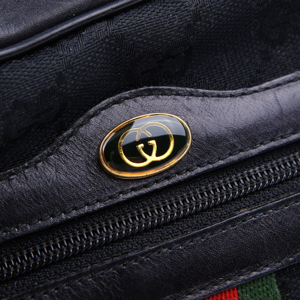 Gucci 010.378 Sherry Line Crossbody Vintage Black