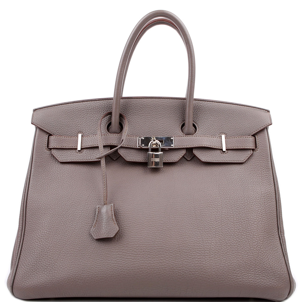 Hermes Birkin 35 Togo 2014 Etain/Palladium