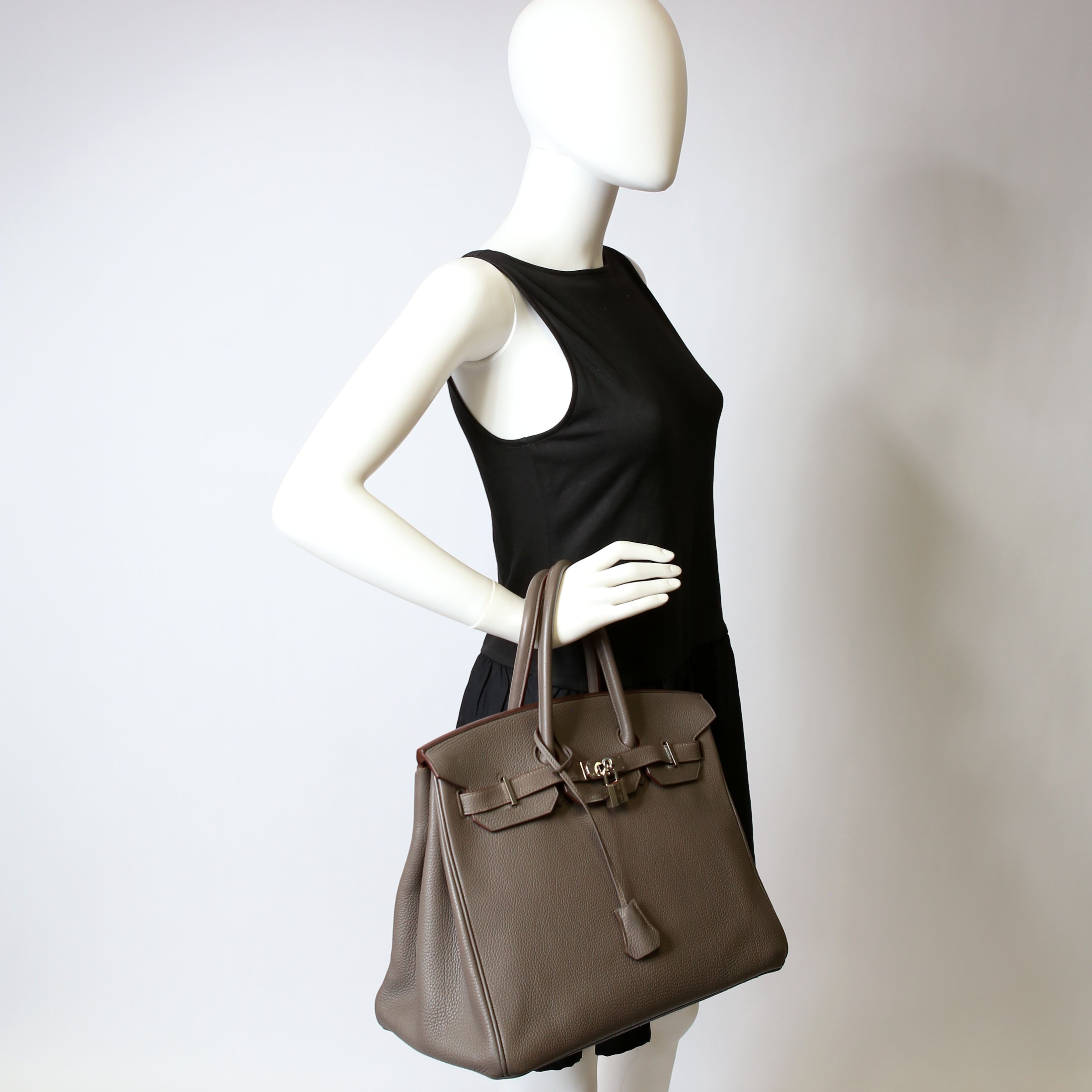 Hermes Birkin 35 Togo 2014 Etain/Palladium