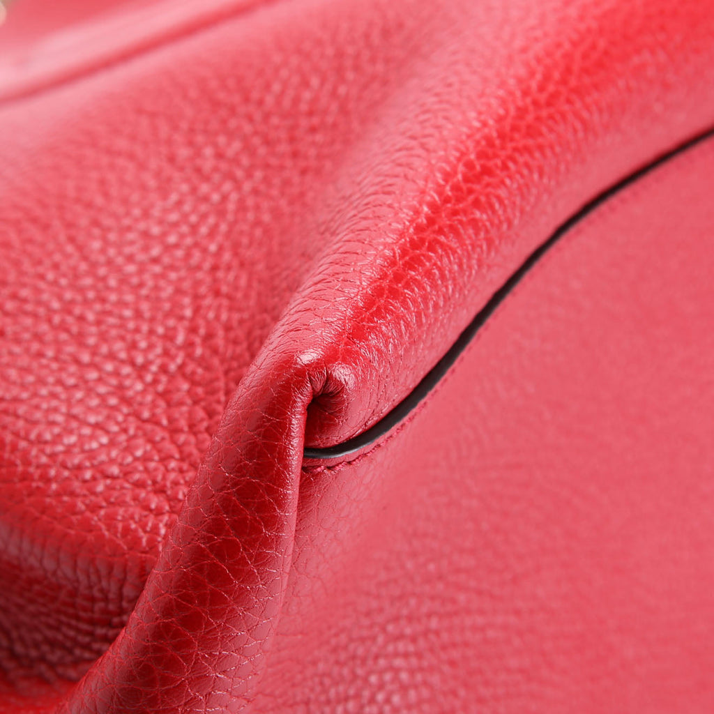 Gucci 536196 Soho Chain Tote Newer Red