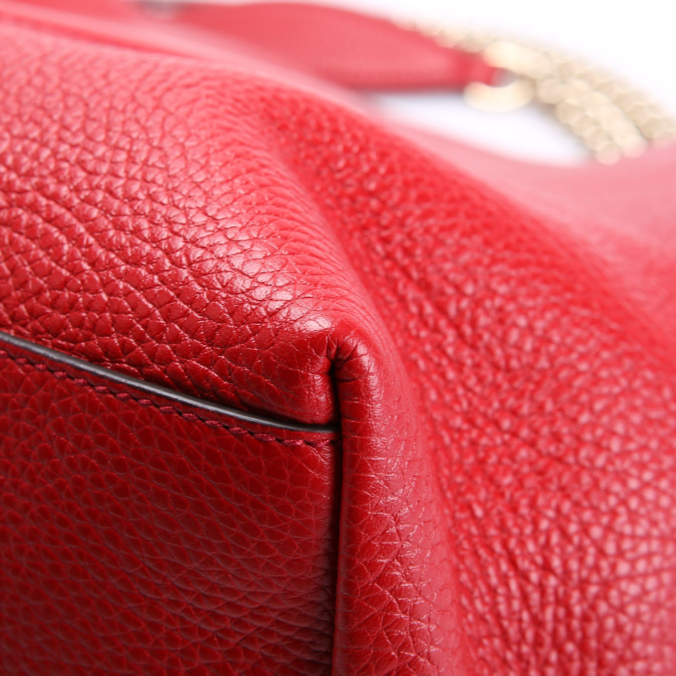 Gucci 536196 Soho Chain Tote Newer Red