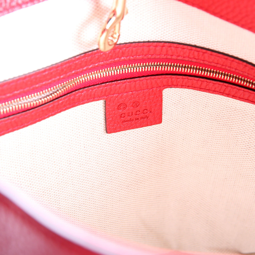 Gucci 536196 Soho Chain Tote Newer Red