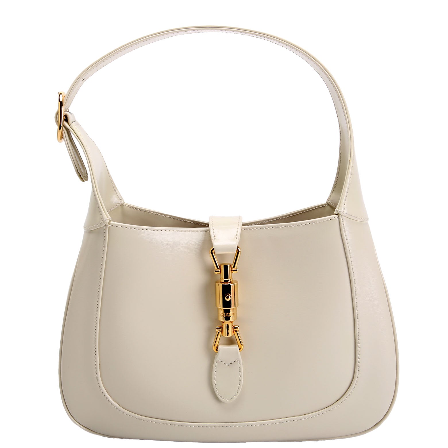 Gucci 636709 Jackie 1961 Shoulder Bag Small White/Gold