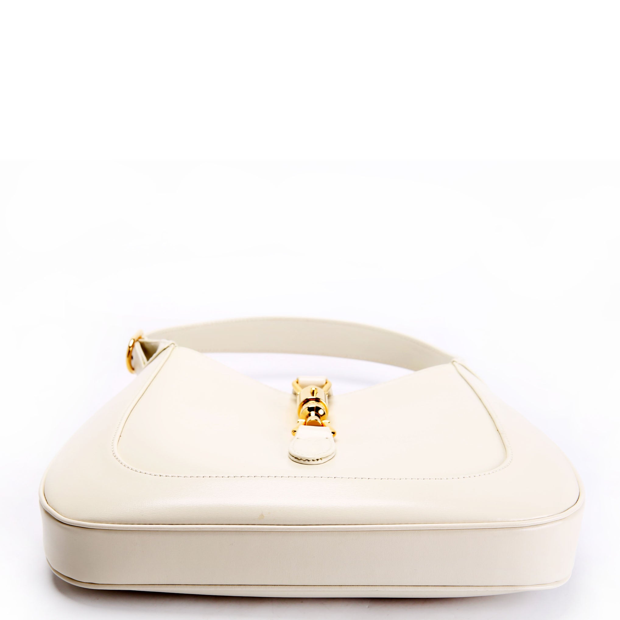 Gucci 636709 Jackie 1961 Shoulder Bag Small White/Gold