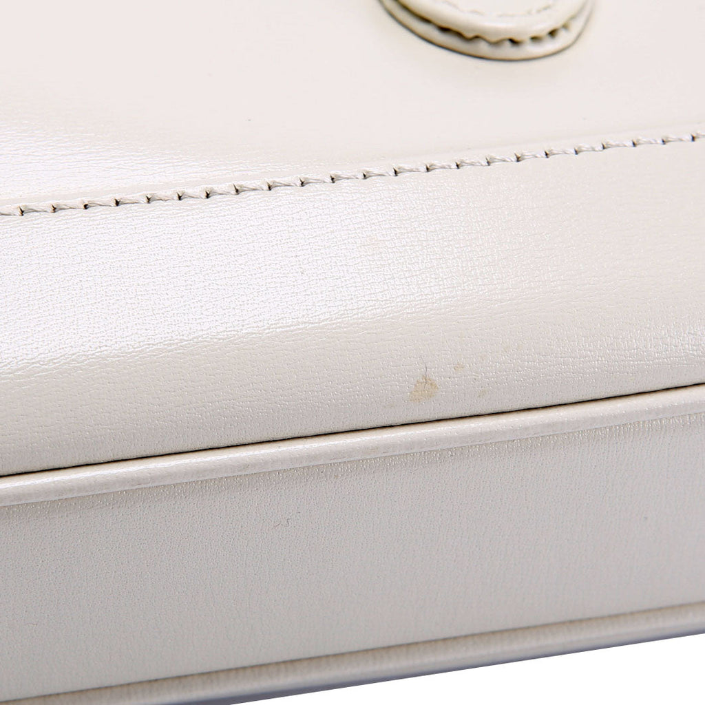 Gucci 636709 Jackie 1961 Shoulder Bag Small White/Gold