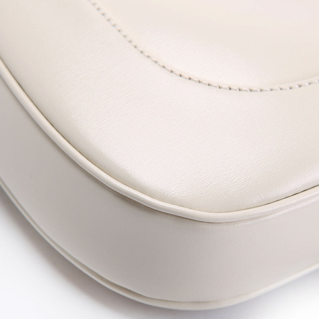 Gucci 636709 Jackie 1961 Shoulder Bag Small White/Gold