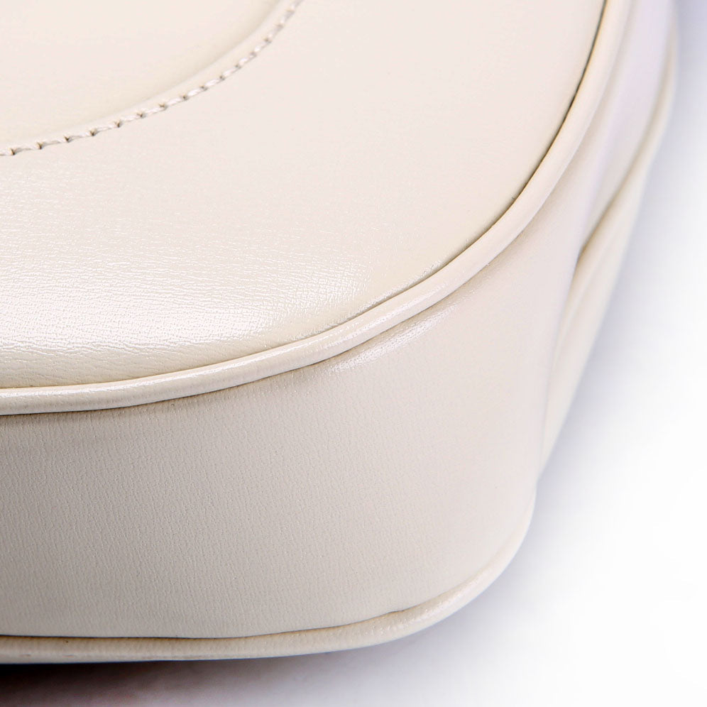 Gucci 636709 Jackie 1961 Shoulder Bag Small White/Gold