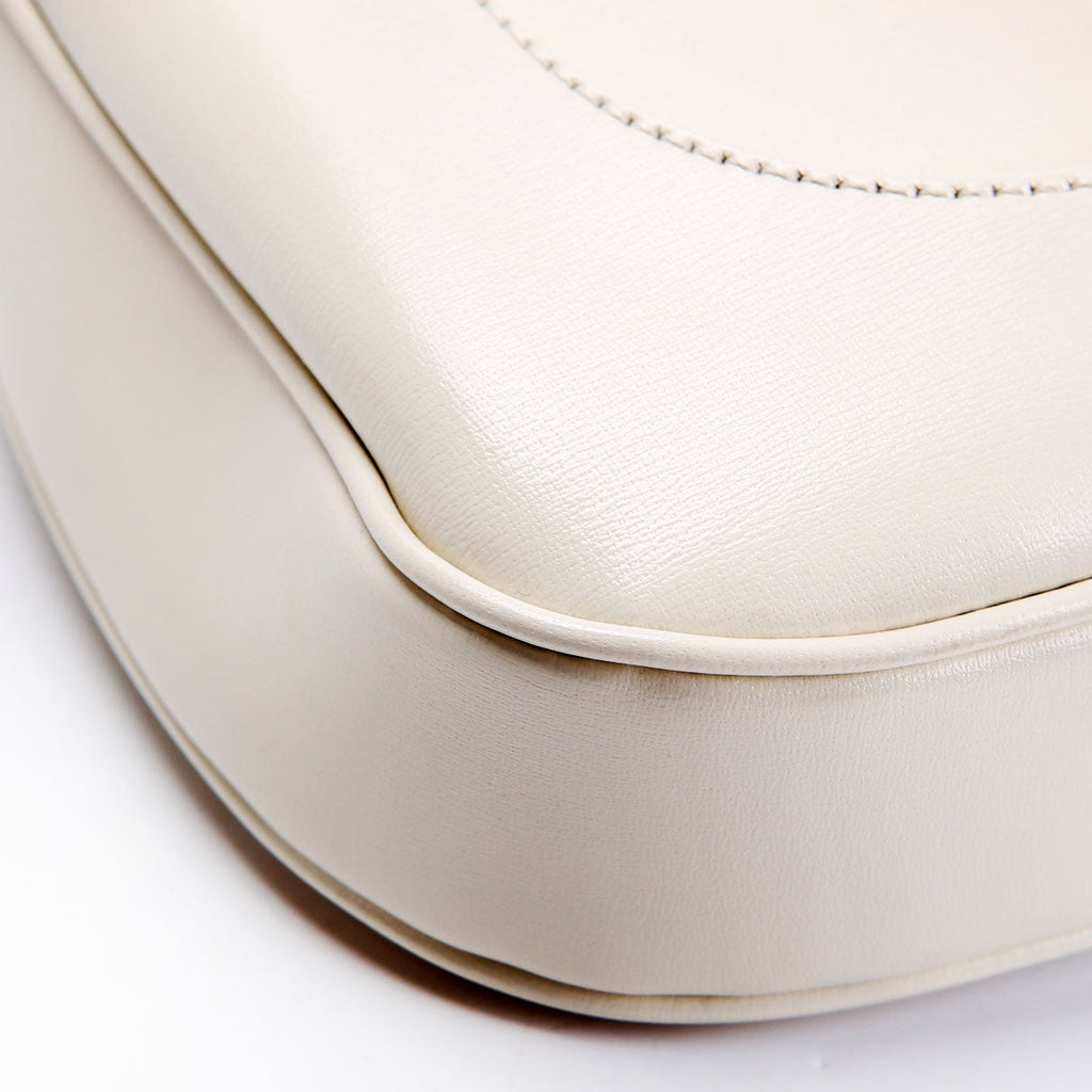 Gucci 636709 Jackie 1961 Shoulder Bag Small White/Gold