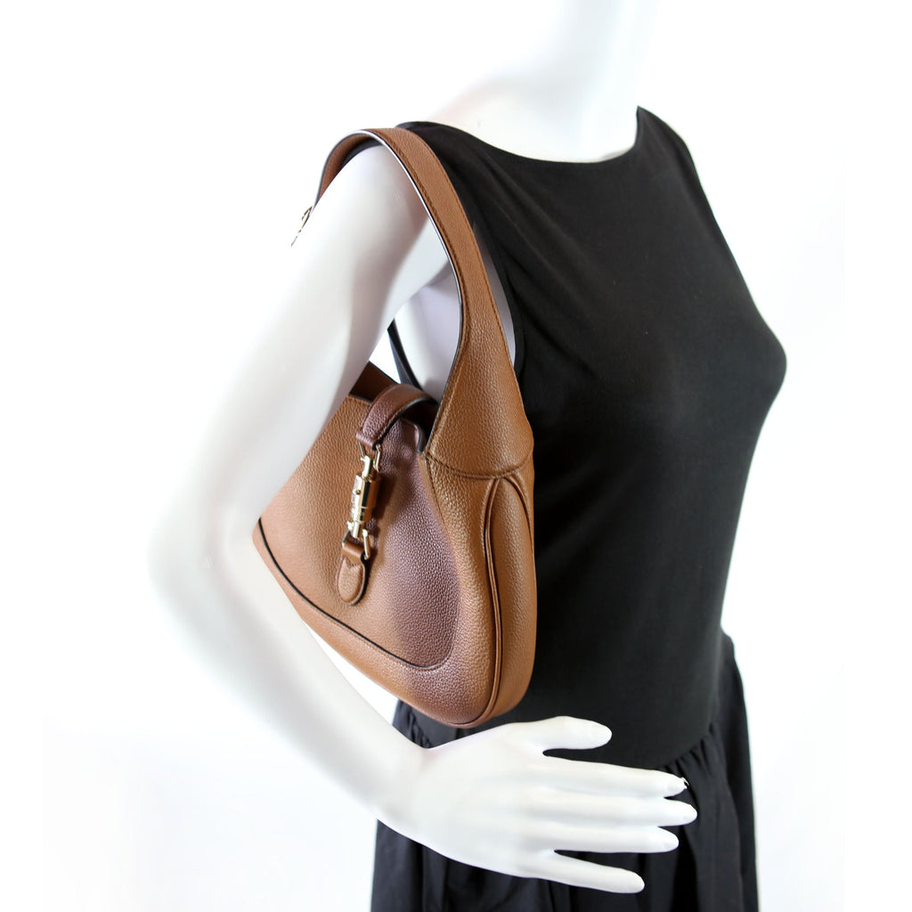 Gucci 810232 Jackie 1961 Medium Cuir Leather Brown