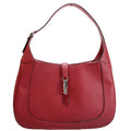 Gucci 813650 Jackie 1961 Large Pebbled Leather Burgundy