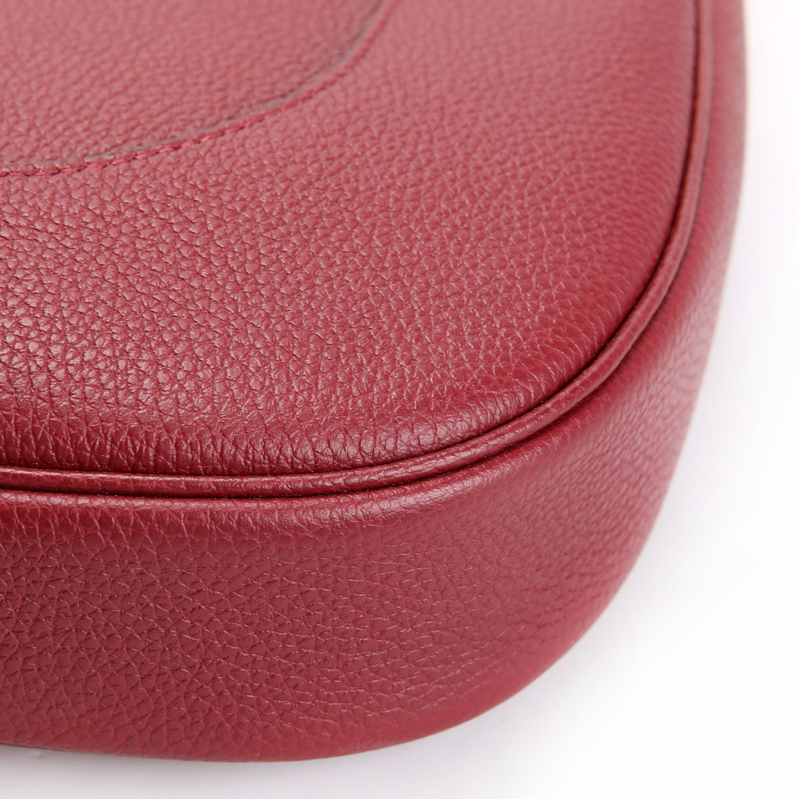 Gucci 813650 Jackie 1961 Large Pebbled Leather Burgundy