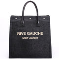 SAINT LAURENT Rive Gauche Vertical Tote Bag 631682 Black/Beige