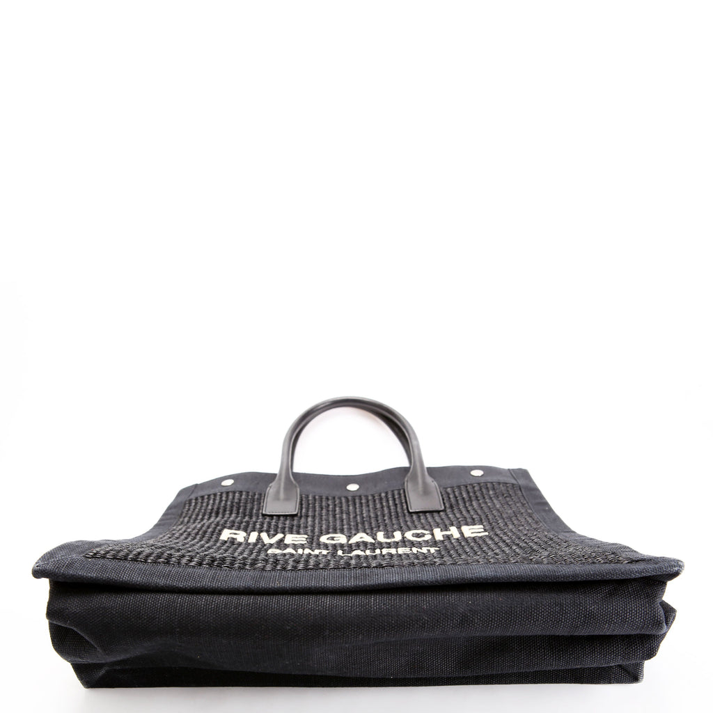 SAINT LAURENT Rive Gauche Vertical Tote Bag 631682 Black/Beige