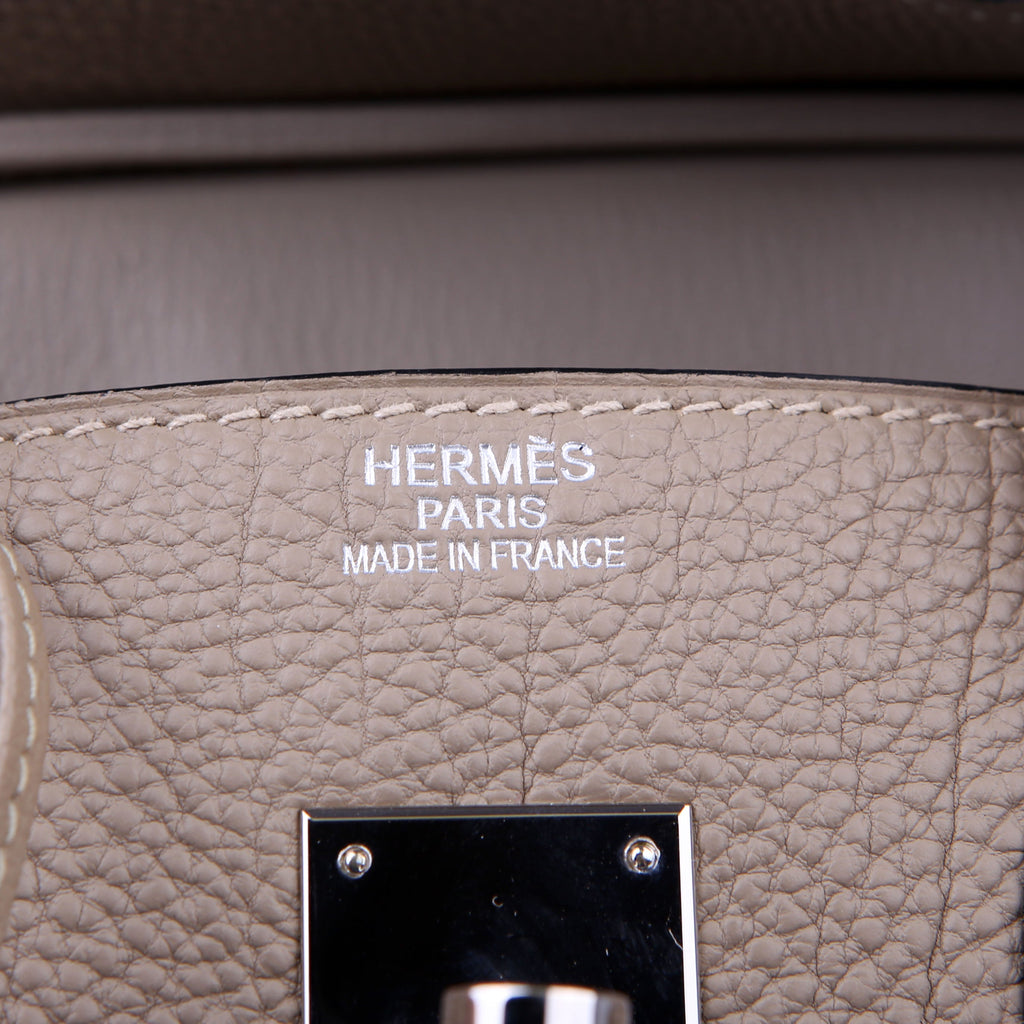 Hermes Birkin 35 Togo 2010 Tourterelle/Palladium