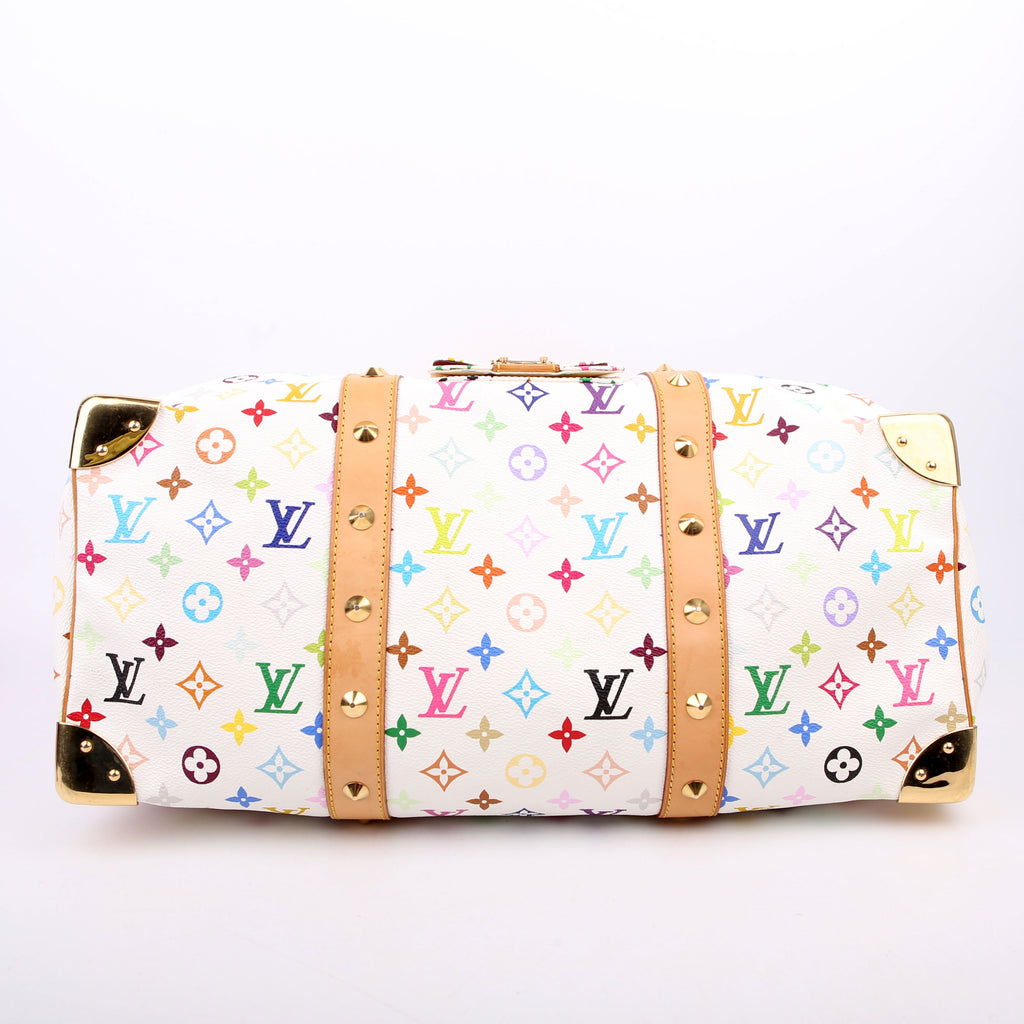 Keepall 45 Multicolor Monogram White