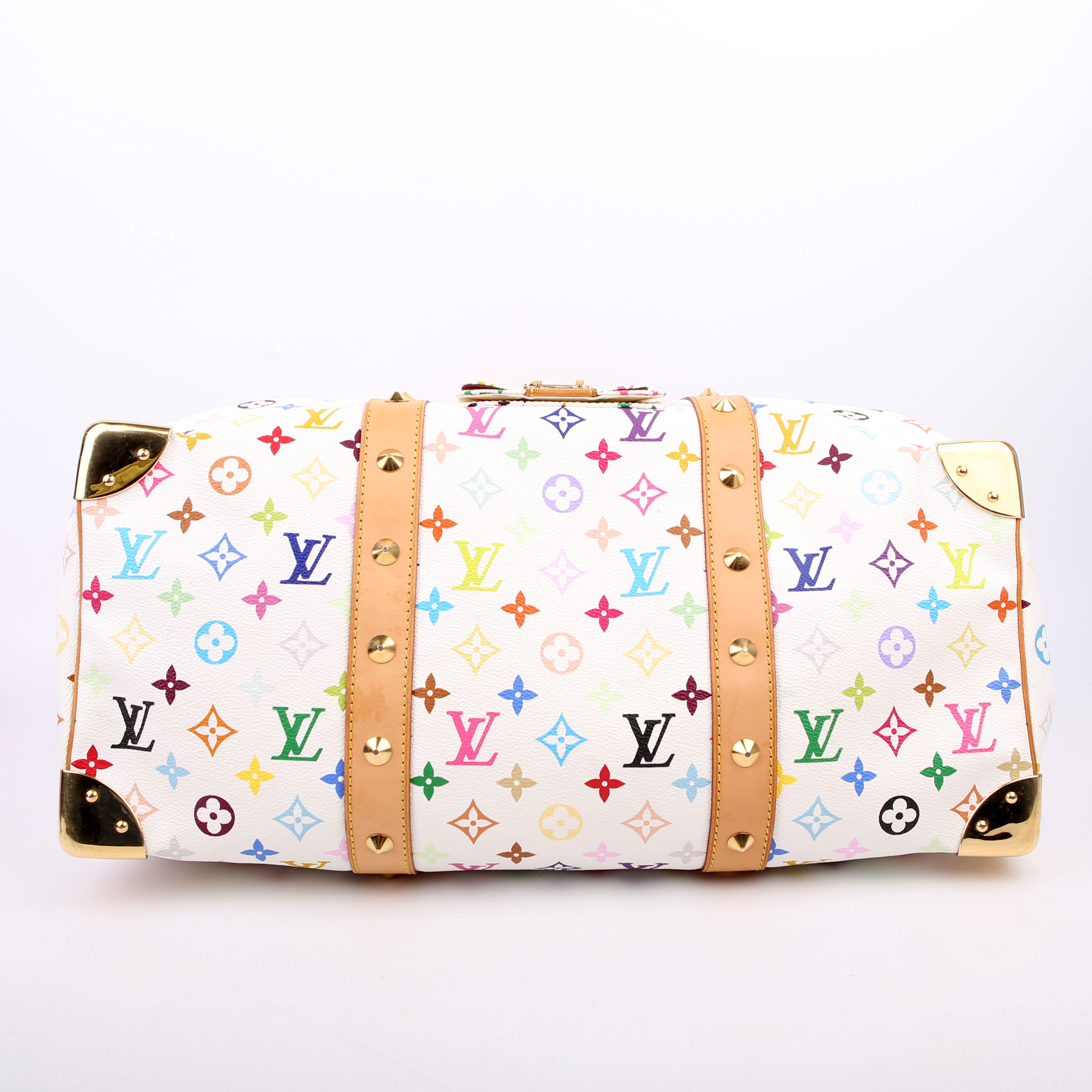 Keepall 45 Multicolor Monogram White