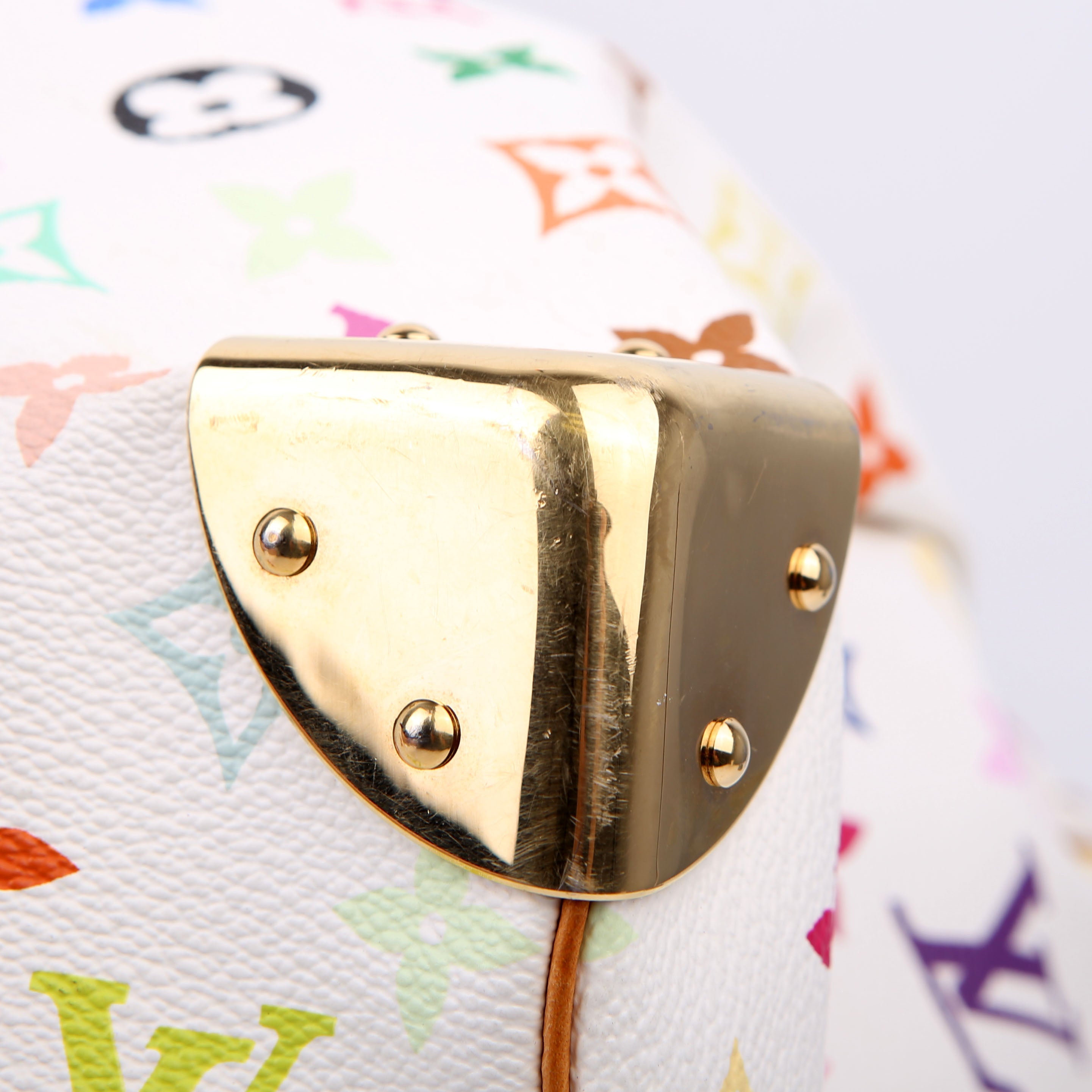 Keepall 45 Multicolor Monogram White