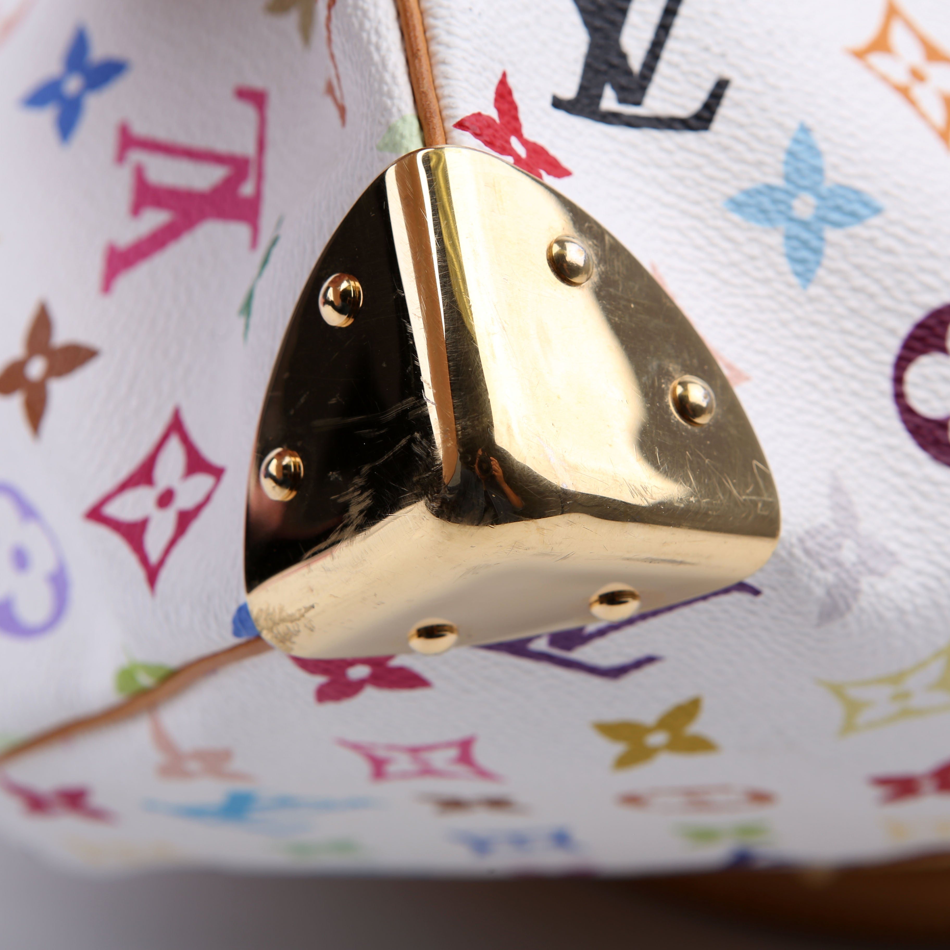 Keepall 45 Multicolor Monogram White