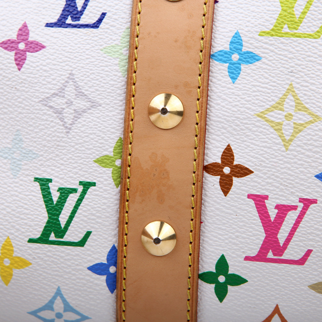 Keepall 45 Multicolor Monogram White