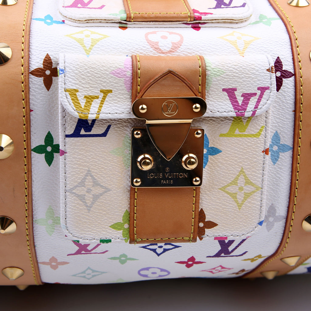 Keepall 45 Multicolor Monogram White