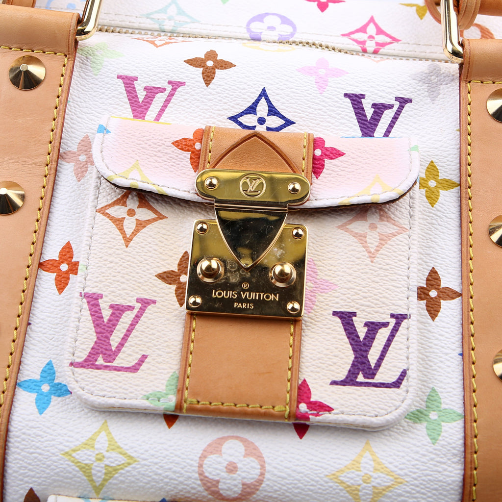 Keepall 45 Multicolor Monogram White