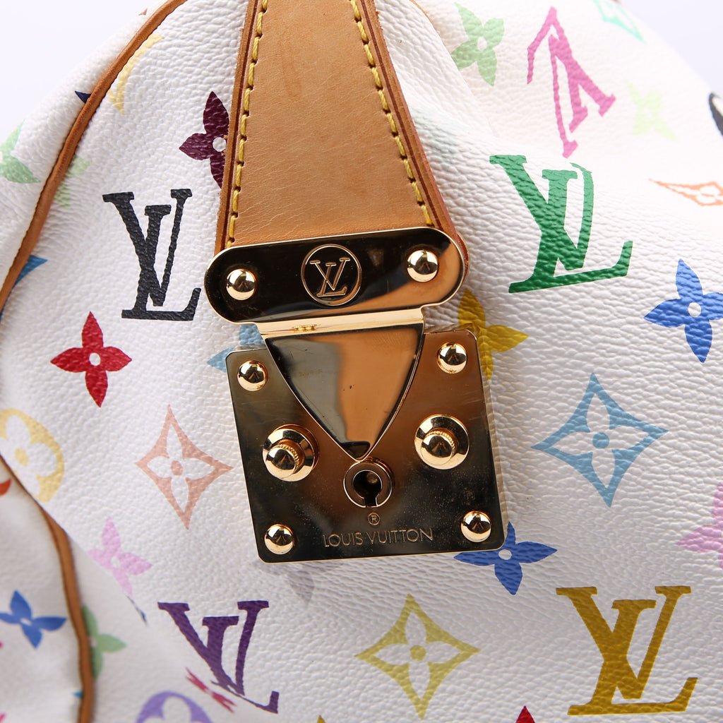 Keepall 45 Multicolor Monogram White