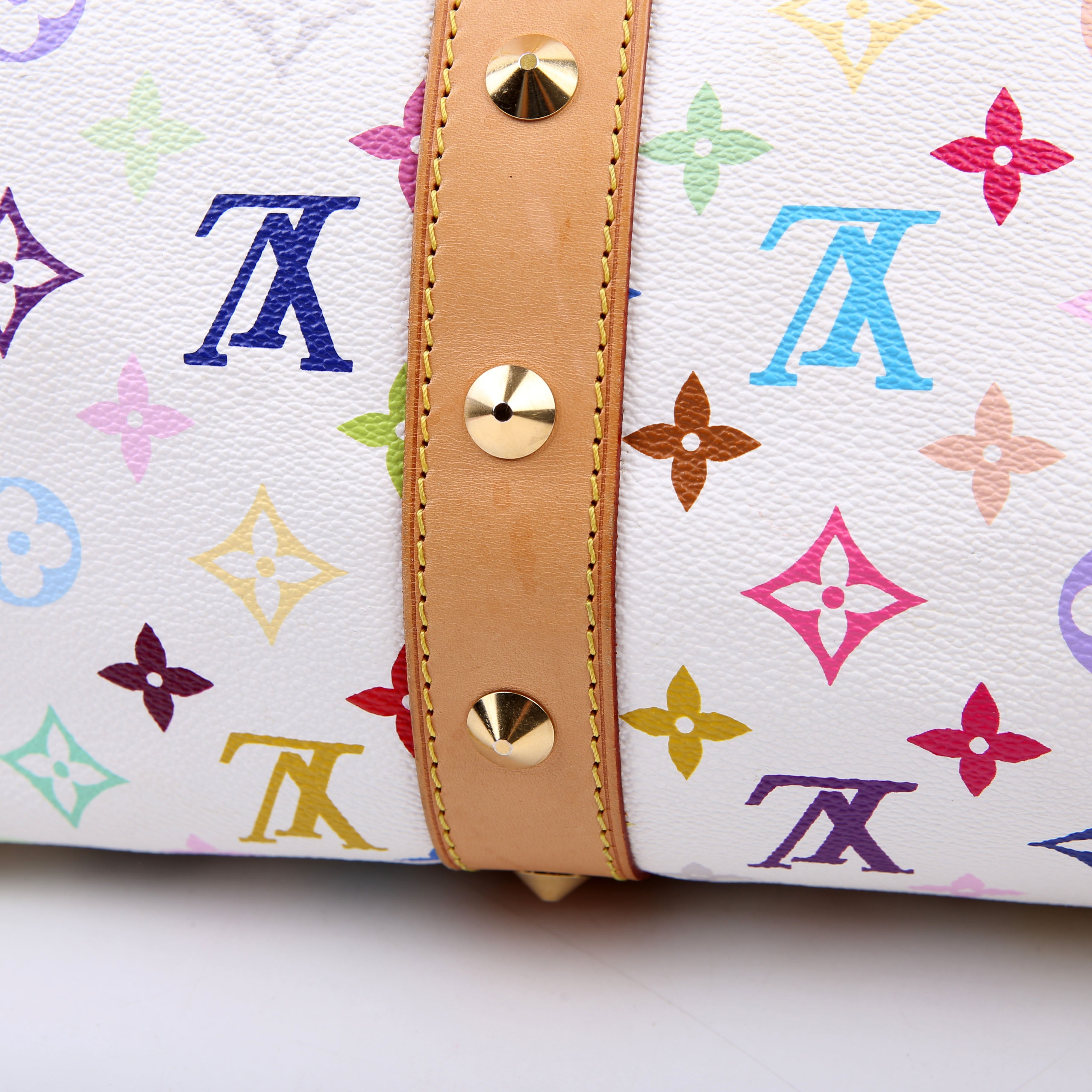 Keepall 45 Multicolor Monogram White