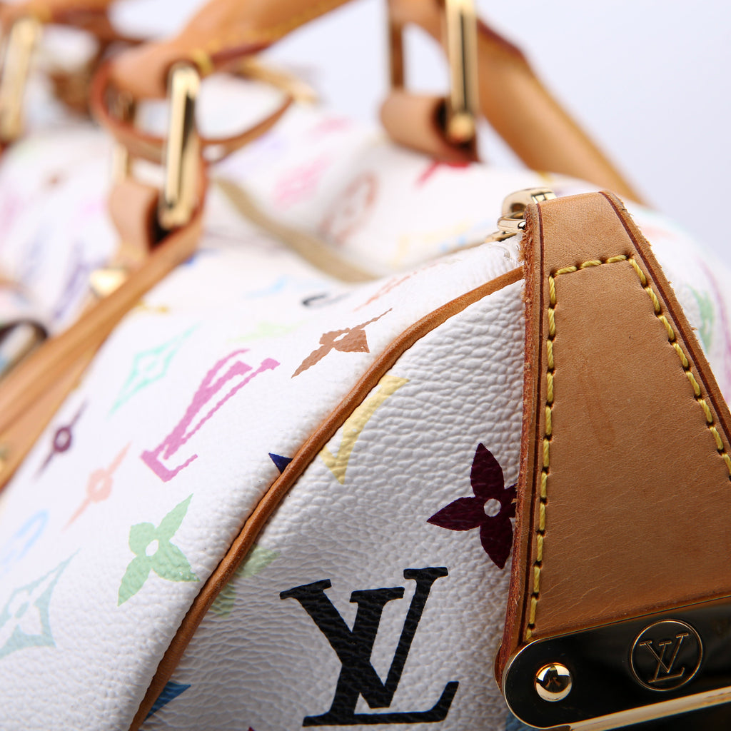 Keepall 45 Multicolor Monogram White