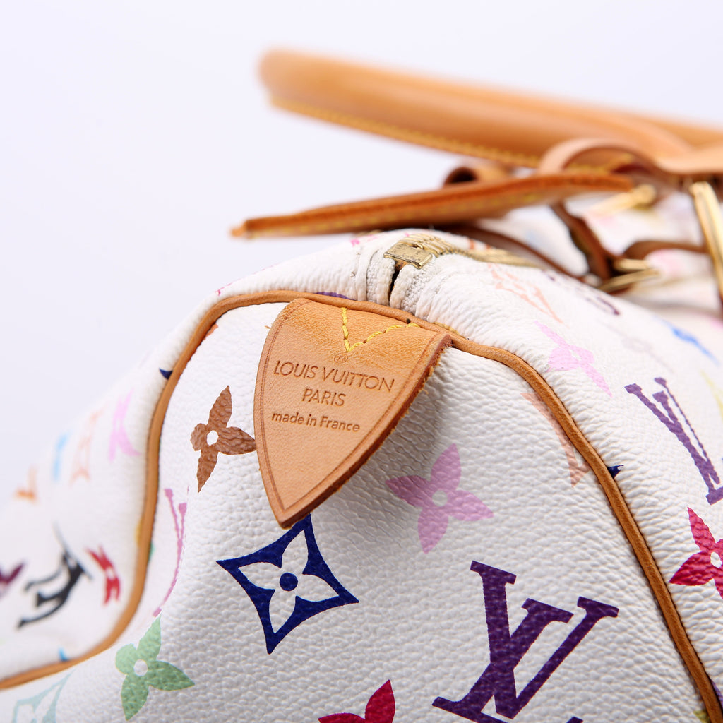 Keepall 45 Multicolor Monogram White