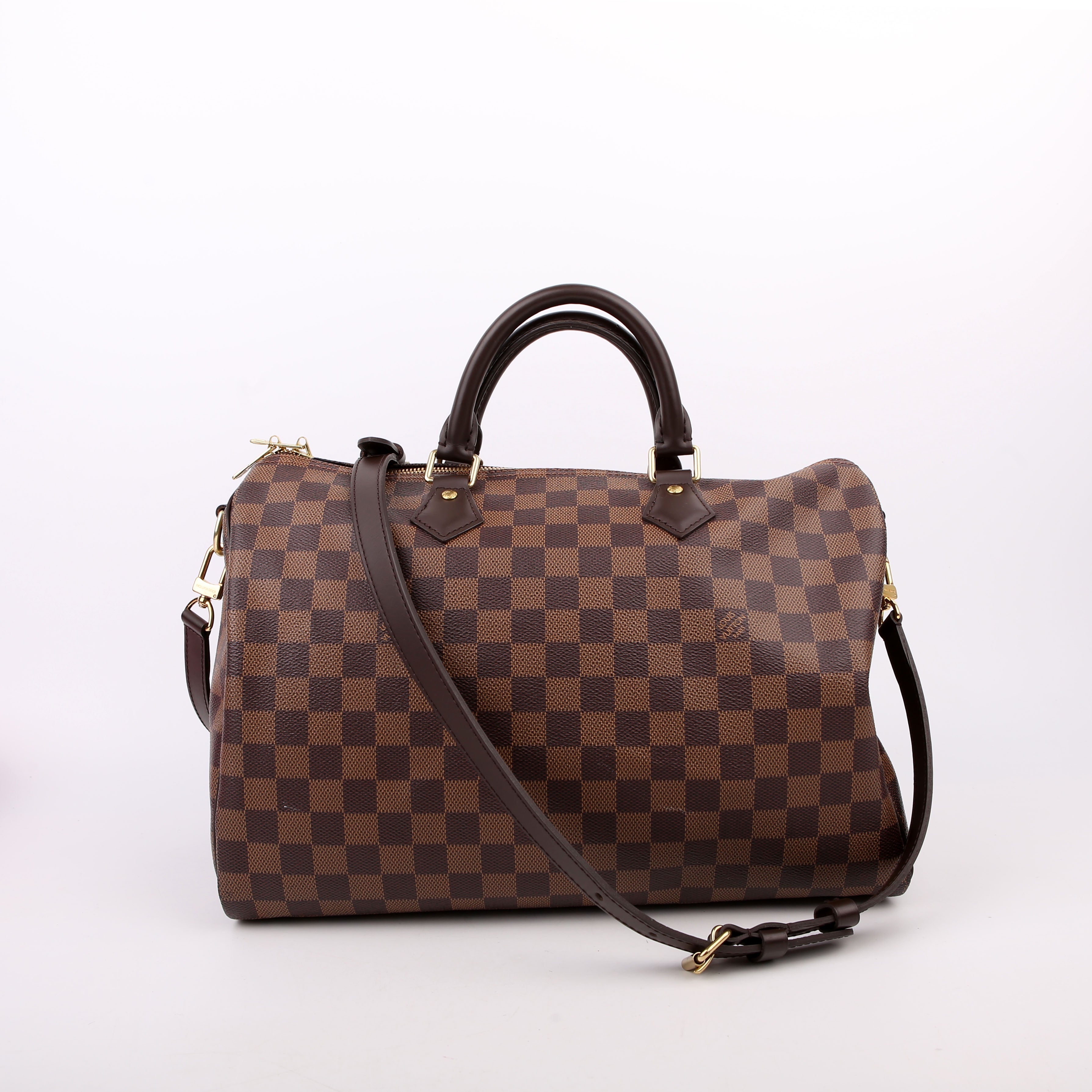 Speedy 35 Bandouliere Damier Ebene