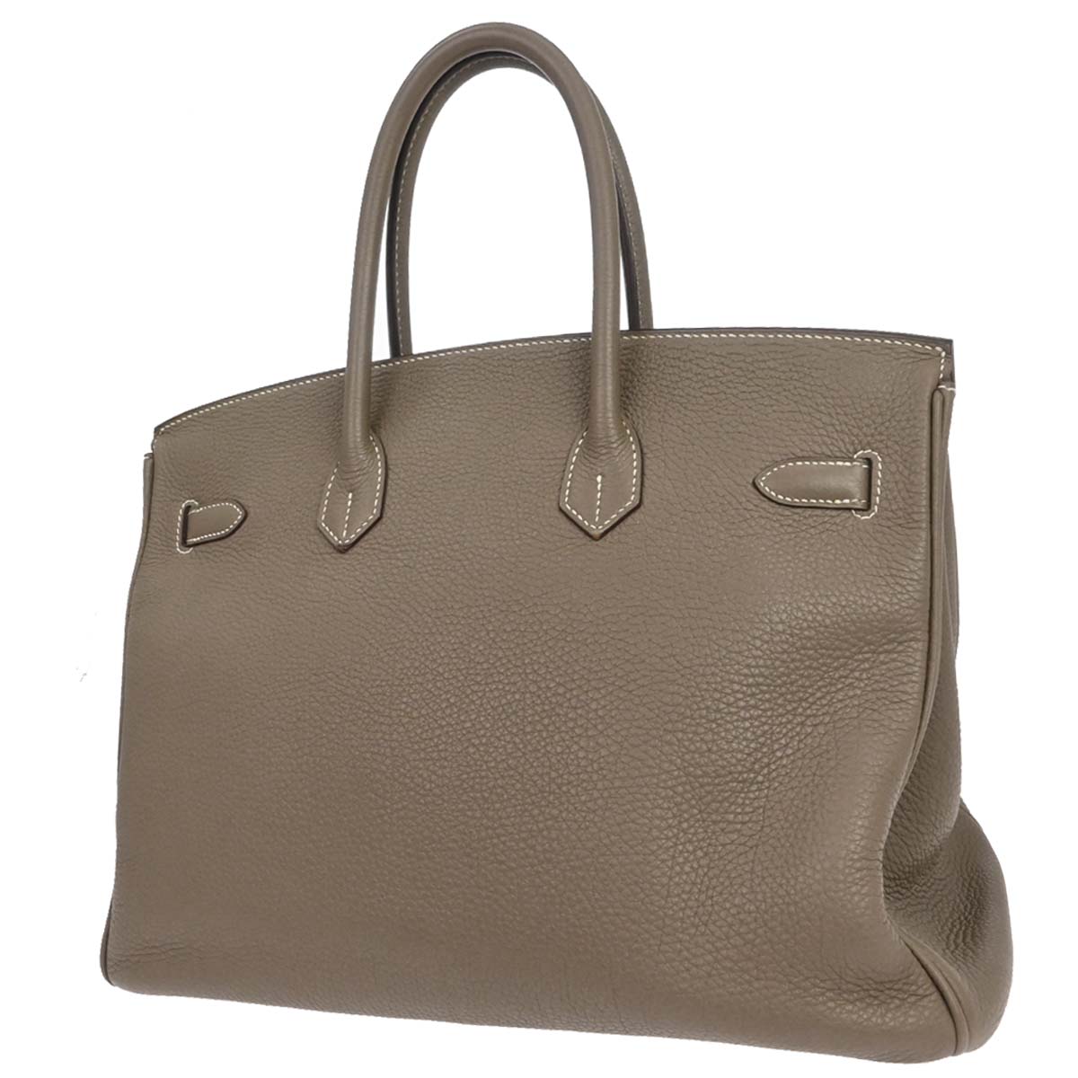 Hermes Etoupe Gray Togo Birkin 35 Handbag