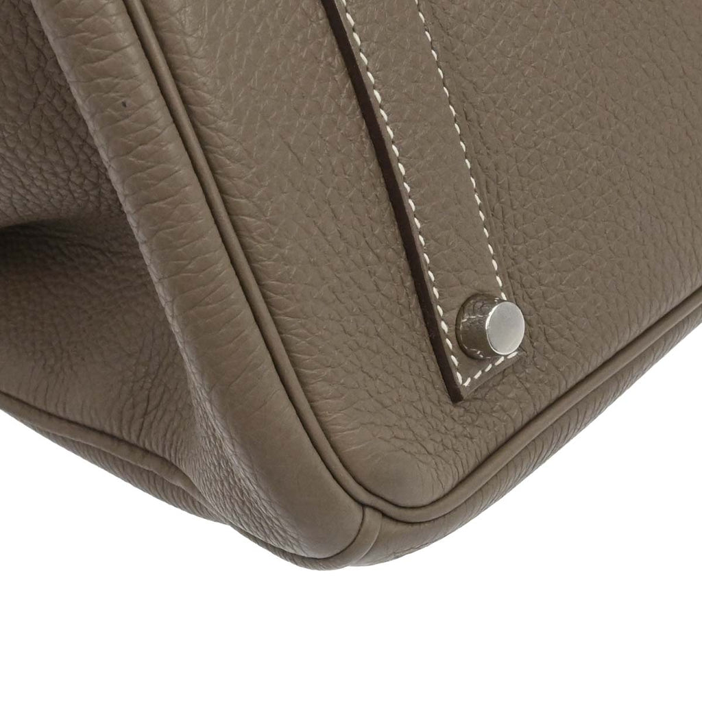 Hermes Etoupe Gray Togo Birkin 35 Handbag